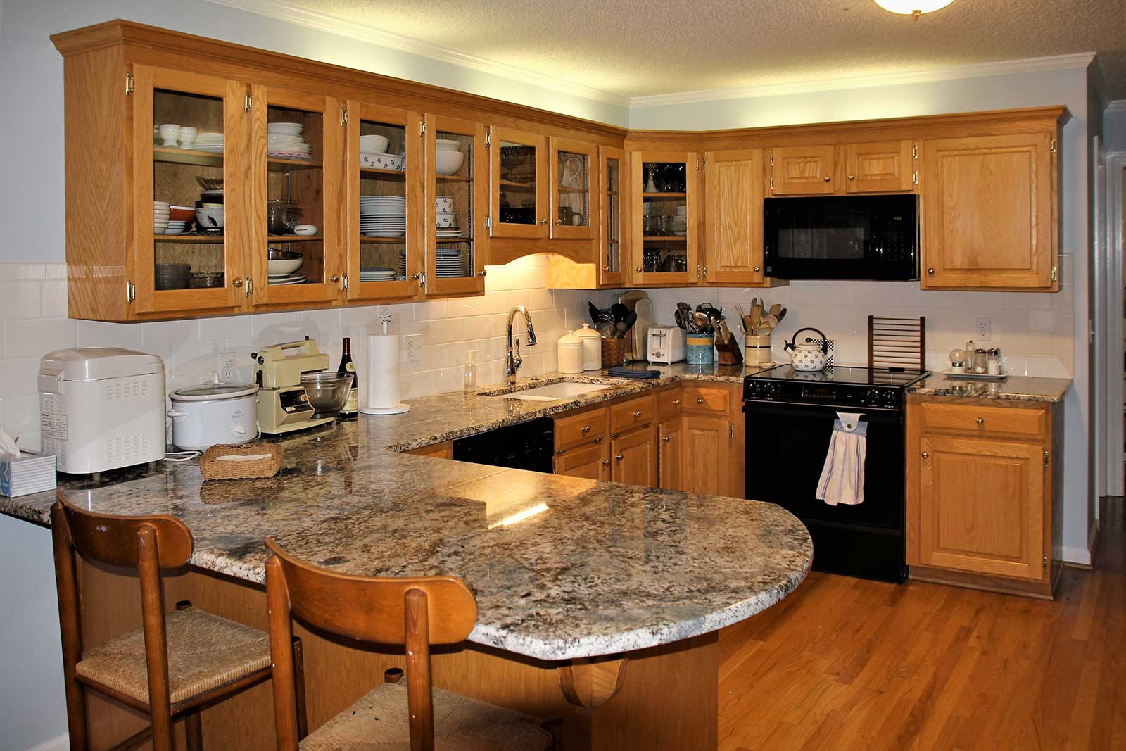 Full view of kitchen after remodeling